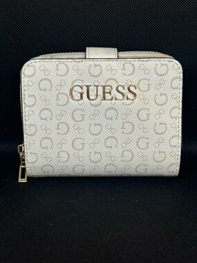 GUESS Cream Compact Wallet
